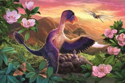 Puzzle Dinozauri Uimitori: Microraptor la cuib 54 piese
