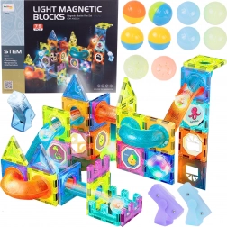 set magnetic luminos, 75 piese