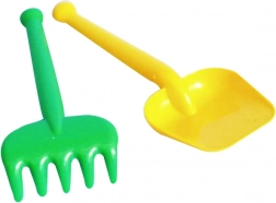 Set de grădină din plastic pentru copii – lopățică și greblă mici