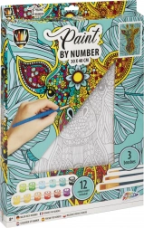 Pictură după numere – girafă pe pânză 30 × 40 cm