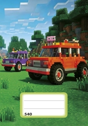 Caiet A5 fără linii Motiv Auto