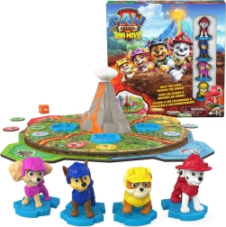 Paw Patrol Dino Movie – joc de societate cu vulcan rotativ