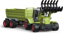 Tractor cu șuruburi cu încărcător și remorcă, set 40 cm