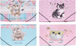 Mapă cu elastic Pisică 31,4 × 23,5 cm