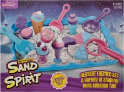 Set creativ cu nisip kinetic pentru realizarea deserturilor