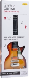 Chitară electrică pentru copii cu căști și microfon – Roșu
