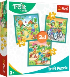 Puzzle Treflíci 3în1 – Faceți cunoștință cu Treflíci (20, 36 și 50 de piese)