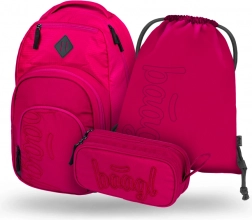 Baagl 3 Set Coolmate Ruby: rucsac, penal și sac