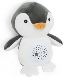 pinguin de pluș pentru adormit 26 cm cu lumină și melodii