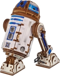 Ugears puzzle mecanic din lemn STAR WARS R2‑D2 cu proiector LED