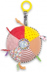 Jucărie educativă interactivă din pluș pentru cărucior BABY MIX cu zornăitoare