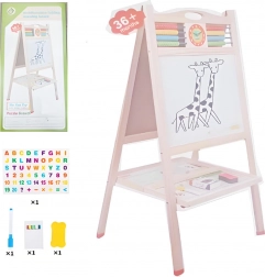 Tablă din lemn, dublă față, cu abac și accesorii