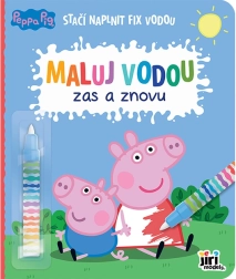 Carte de colorat cu apă, colorează din nou și din nou, Purcelușa Peppa
