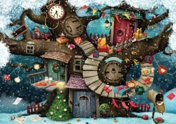 Puzzle Crăciun în pădure 1000 piese MAGNOLIA