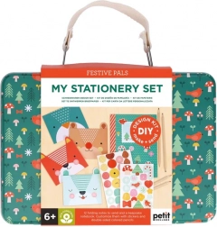 servietă creativă set de corespondență cu animăluțe petit collage