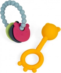Zornitor de silic imfricoșător și inel de mușcat 2 în 1 pentru bebeluși