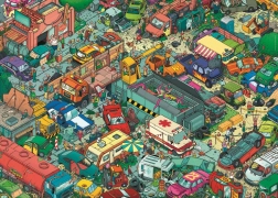 Puzzle Heye Cimitir auto 1000 piese