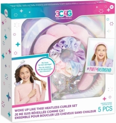 set de ondulare fără căldură pentru bucle, cu bentiță și agrafe