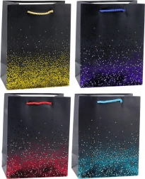 Pungă cadou cu efect de gradient sclipitor 23 x 18 x 10,5 cm