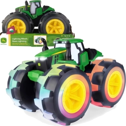 John Deere Monster Treads tractor Lightning Wheels cu lumină și sunet