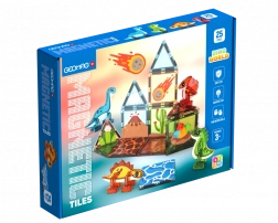 Geomag Magnetic Tiles Dino - set magnetic de construcție pentru copii