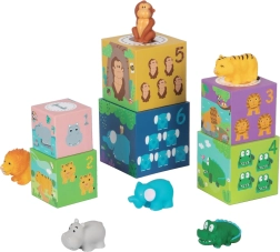 Cuburi cu animale Safari pentru copii de la 2Kids Toys