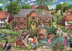Puzzle Ravensburger viața la țară 1000 piese