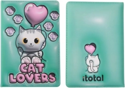 Caiet A5 menta cu copertă tare și acoperire de spumă