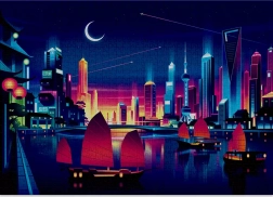 Puzzle CLOUDBERRIES Skyline – 1000 piese