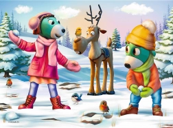 Puzzle Treflici Timp de Crăciun 30 piese