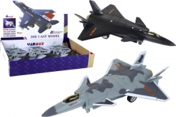 Model de avion cu tracțiune prin frecare în negru și gri