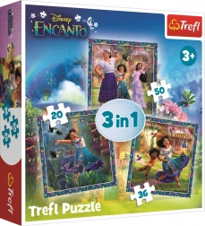 Puzzle ENCANTO: personaje 3în1 (20, 36, 50 piese) TREFL