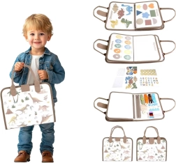 2kids toys carte senzorială busy dinozauri