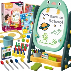 Tablă magnetică dublă pentru desen și învățarea numerelor și literelor