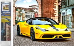 Pictură cu diamante sportiv galben 30 × 40 cm