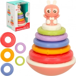 Jucărie leagăn Bibi-Inn pentru dezvoltarea senzorială roz