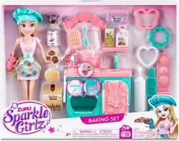 Set de copt Sparkle Girlz cu păpușă 27 cm