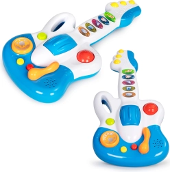 Chitară electrică pentru copii cu sunete muzicale