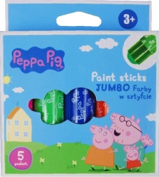 Culori jumbo tip stick ASTRA – PEPPA PIG, 4 buc