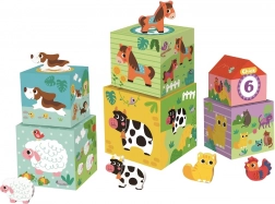 Cuburi cu animale Fermă de la 2Kids Toys