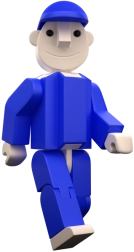 Figurină SEVÁČEK albastră – mare și mică