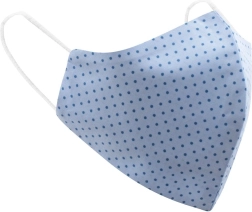 Mască de protecție din bumbac Belisima albastru deschis, universală