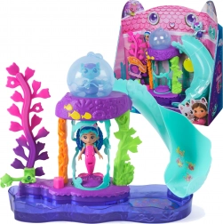 Acvariul colorat Gabby’s Dollhouse – set de joacă cu păpușa Gabi și Sirenuța
