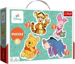 Puzzle pentru bebeluși Winnie de Pluș 4în1 (2–5 piese)