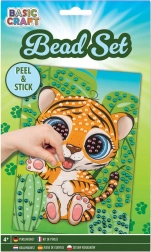 Grafix tablou cu mărgele, tigrișor, 21 × 14,5 cm