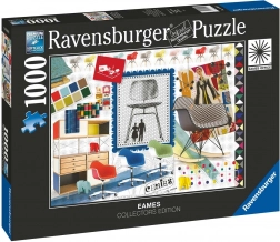Puzzle Ravensburger Desene clasice Eames scaune 1000 piese