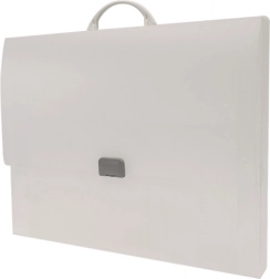 Servietă Opaline Frosty transparent pentru documente format A3