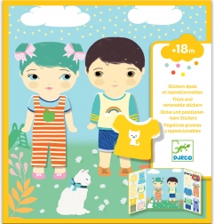 Autocolante repoziționabile pentru copii Îmbrăcăminte de la Djeco