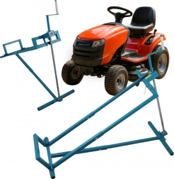 Cric manual de service pentru tractorașe, mașini de tuns iarba, ATV-uri și quaduri 400 kg, lățime 99 cm, unghi 40°