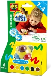 SES Creative My first creion colorat cu bilă, cu 6 culori
